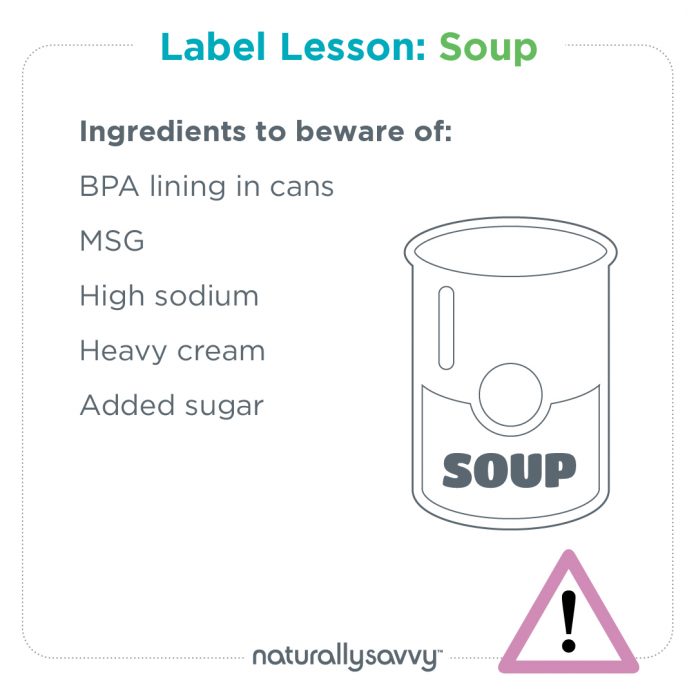 label lesson soup