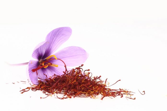 saffron spice with flower mental health benefits
