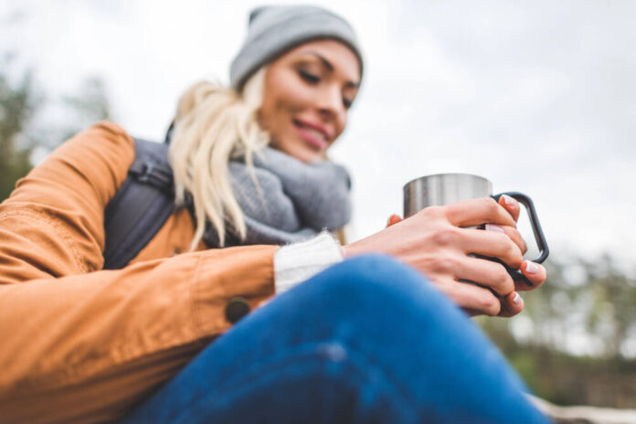 Outdoor tea drinking